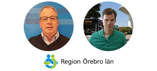 Porträttbild på Örjan Albrektsson och Stefan Boere från Region Örebro län.