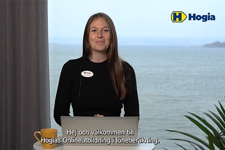 Hanna Thonell presenterar Hogias Onlineutbildning i löneberäkning